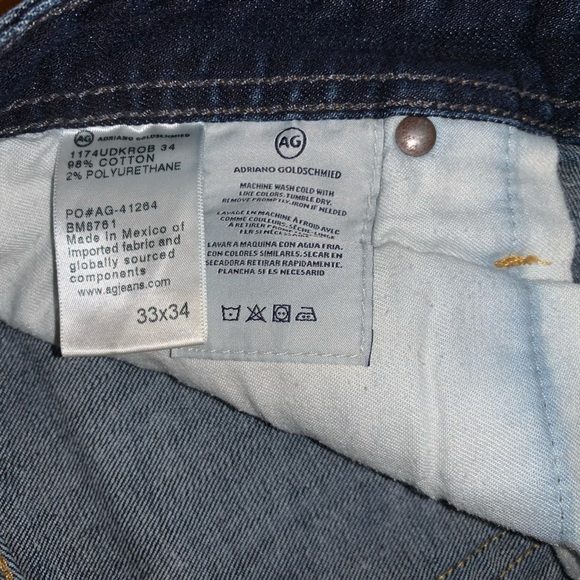 Adriano Golfschimded the graduate tailored leg mens jeans - Picture 5 of 6